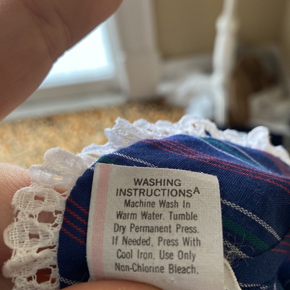 Vintage 70s Miniatures in Fashion striped lace tiered collared dress 3/4T - Picture 10 of 10